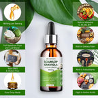 Soursop Bitters Extracto Líquido - Graviola Orgánica - Tintura de Guanábana - 2 x 60 ml