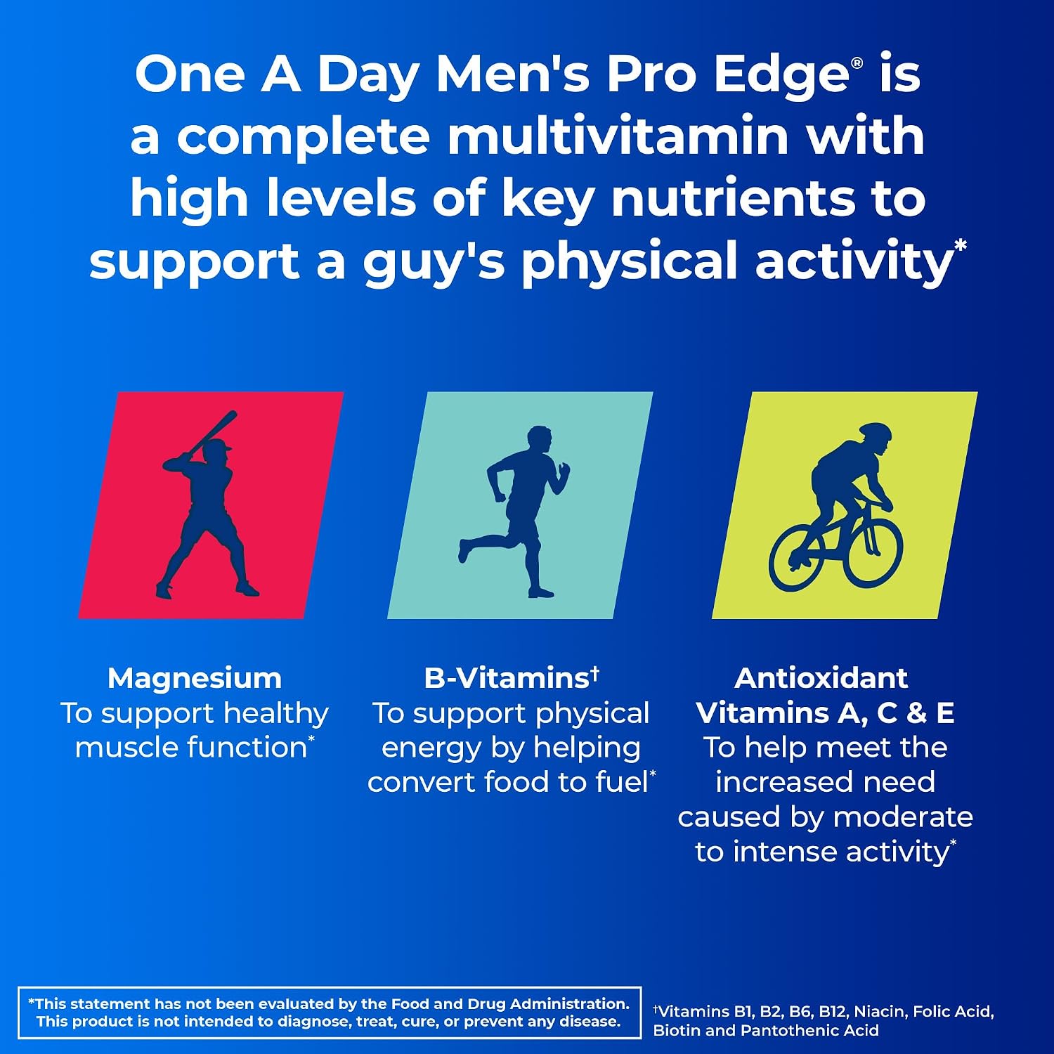 One A Day Men's Pro Edge Multivitamínico, 50 Comprimidos