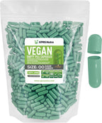 XPRS Nutra Cápsulas Vacías Tamaño 00 - 1000 uds Veganas (Verde Salvia)
