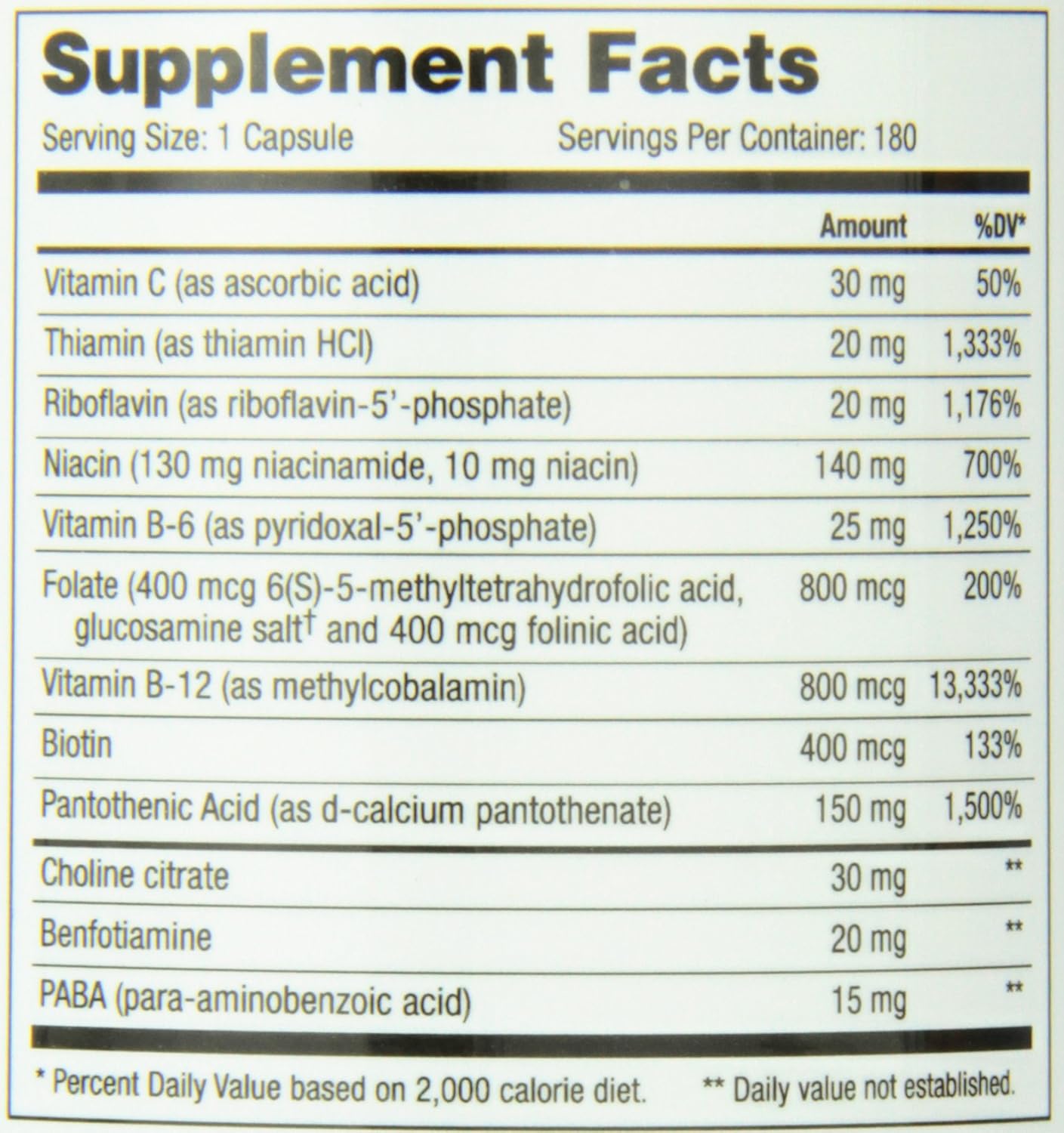 NuMedica B-Replete - B Vitamin Complex, 180 Veggie Caps