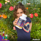 NuBest Tall Kids - Vitaminas masticables para niños de 2 a 9 años - Apoya la fortaleza ósea, salud general e inmunidad - 90 comprimidos sabor baya - Sin azúcar