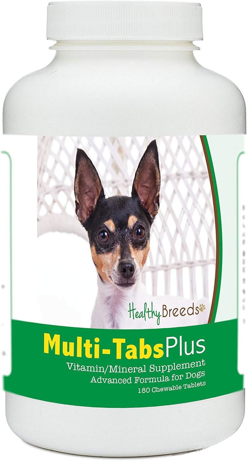 Healthy Breeds Manchester Terrier Multi-Tabs Plus - 365 Comprimidos Masticables Multivitamínicos para Perros