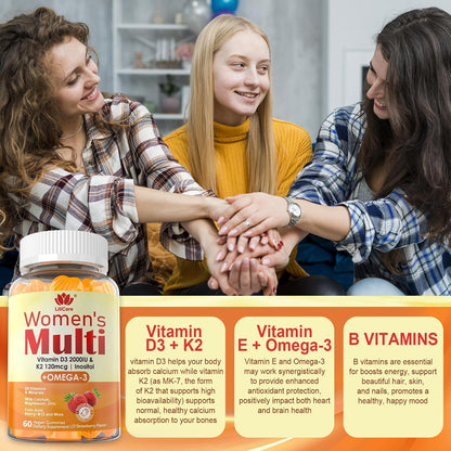 LILICARE Gominolas Multivitamínicas para – Complejo B metilado: Incluye las 8 vitaminas B esenciales (B1, B2, B3, – Image 6