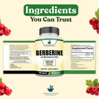American Standard Supplements Berberina 1800 mg por porción, 90 cápsulas vegetales