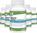 Quality Choice Niacina (Vitamina B3) 100 mg - Pack de 5 botes de 60 comprimidos