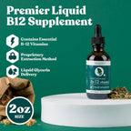 Rejuvica Health Active B-12 Líquido - Suplemento de Vitamina B12 3000 mcg - Gotas de Absorción Rápida - Sin Alcohol, Sin Gluten, Sin Lactosa