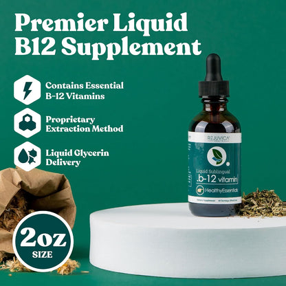 Rejuvica Health Active B-12 Líquido - – Reducción del cansancio y la fatiga: Al participar en la producción de – Image 2