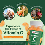YumVs Gominolas de Vitamina C para Adultos - 250 mg con Sabor a Naranja - 200 Gominolas (2 Envases)