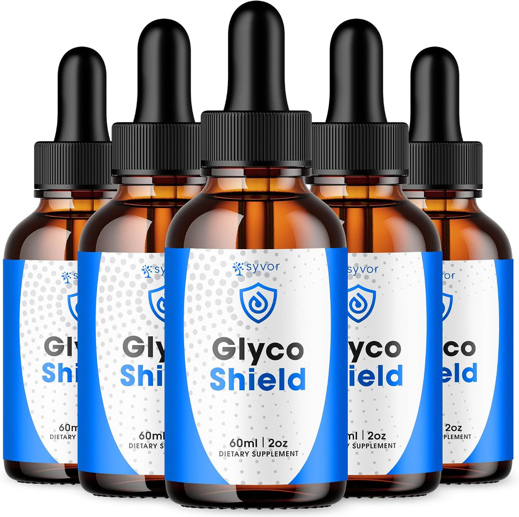 Glyco Shield Drops (5 Pack) - Complemento Líquido de Apoyo al Bienestar con Ingredientes Naturales