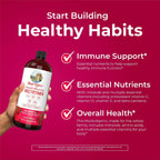 MaryRuth's Multivitamínico Líquido Matutino para Mujeres, Hombres y Niños - Vitaminas A, C, D, E, B6, B12, Biotina, Zinc - Vegano - Sin Gluten - 32 Porciones