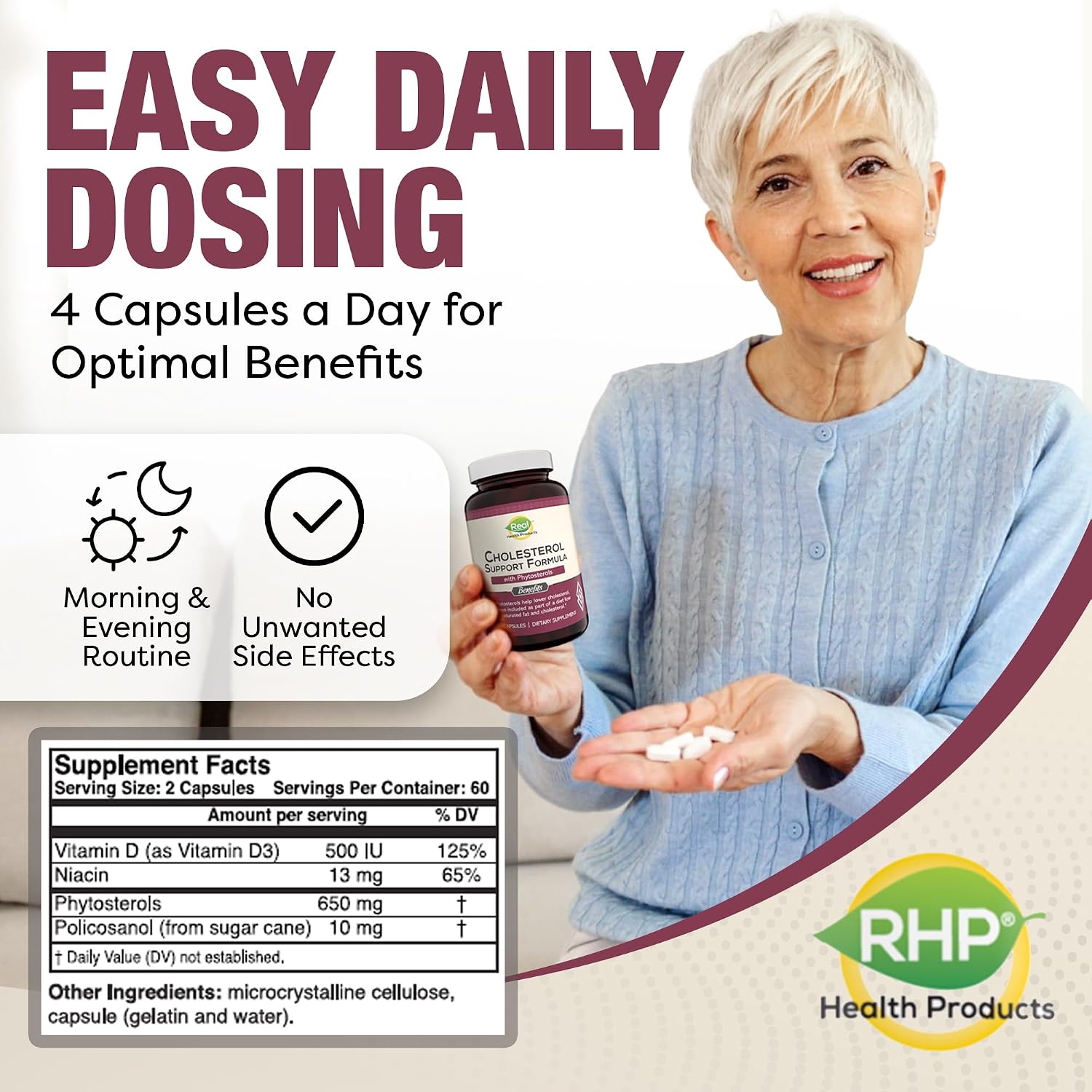 Advanced Cholesterol Health Complex con Esteroles Vegetales - 120 Cápsulas