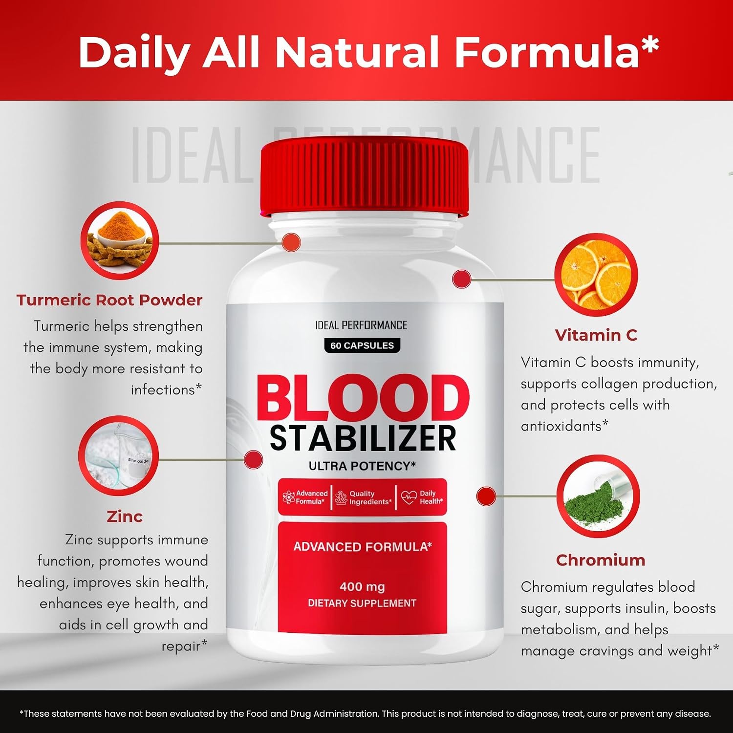 Blood Stabilizer Advanced Blood Formula - 60 Cápsulas