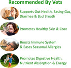 TummyWorks Probióticos para Perros y Gatos - 160 Dosis en Polvo con 10 Cepas, 5 mil millones de UFC, Enzimas y Prebióticos