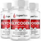 Super Flow Glycogen Support, Fórmula Avanzada Glyco Optimizer - 180 Cápsulas (Pack de 3)