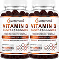 O Nutritions Gominolas de Complejo B para Mujeres y Hombres - Vitaminas B12, Biotina, Folato, Vitamina C - Apoyo Energético y para Cabello, Piel y Uñas - Vegano, Sabor Fresa, 120 Unidades