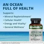 NutraMedix Deep Ocean Trace Minerals 1000mg - Suplemento Mineral y Energético - Magnesio, Zinc, Potasio, Boro, Fósforo y Manganeso - Apoyo Electrolítico (60 Cápsulas)