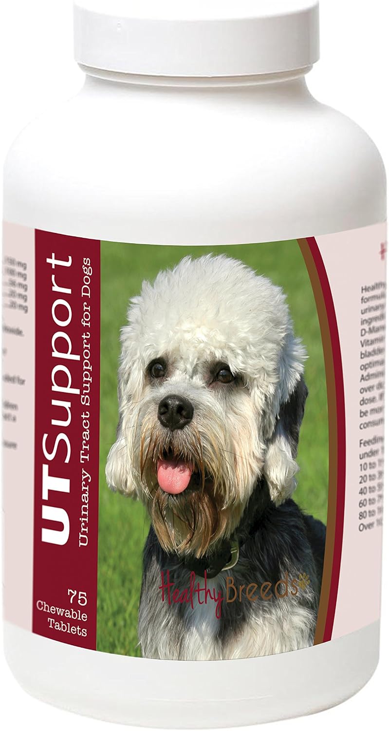 Healthy Breeds Dandie Dinmont Terrier Masticables de Arándano - Apoyo Urinario - 75 unidades