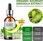 Soursop Bitters Extracto Líquido - Graviola Orgánica - Tintura de Guanábana - 2 x 60 ml