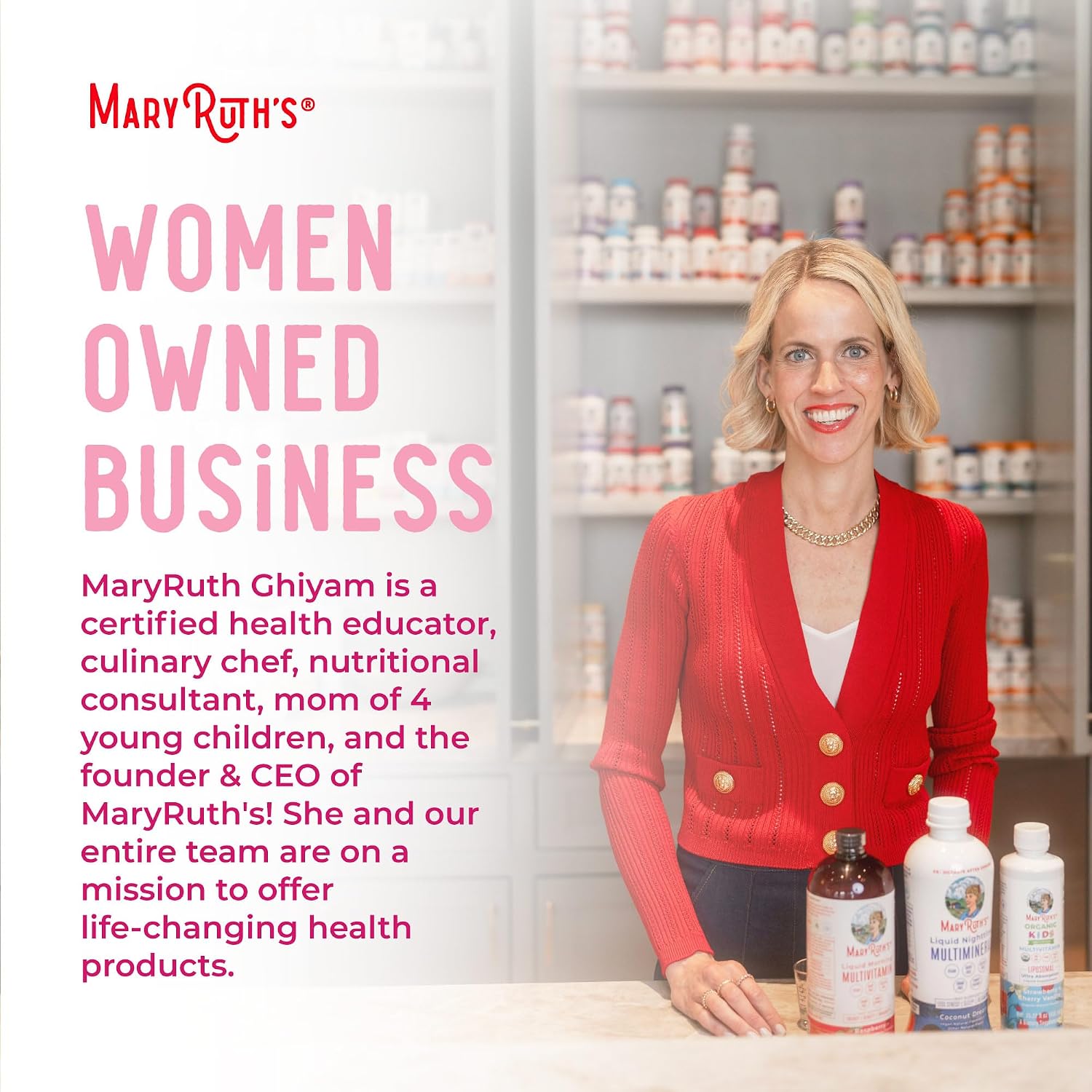 MaryRuth’s Organic Women’s Multivitamin Liposomal - Multivitamínico Líquido para Mujeres