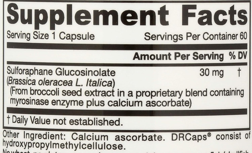 Jarrow Formulas Brocco Max 500 mg, 60 Cápsulas
