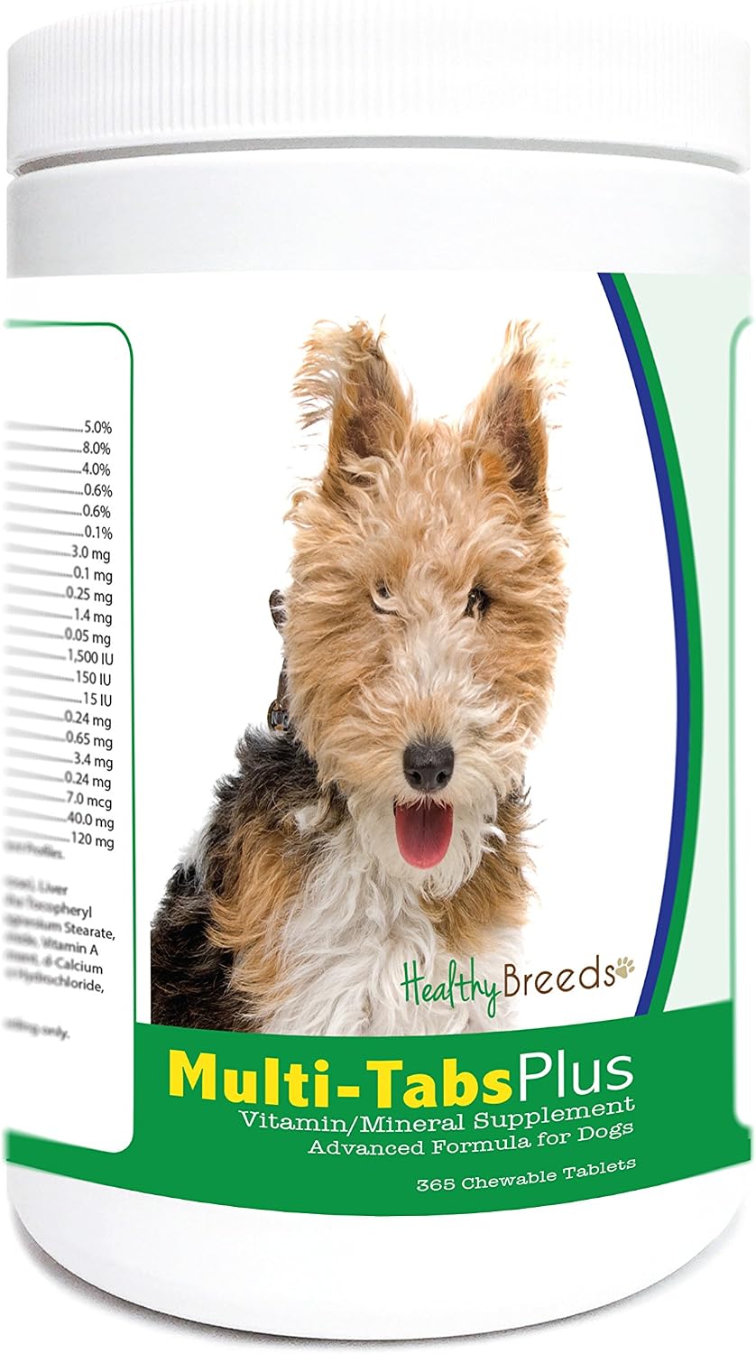 Healthy Breeds Wire Fox Terrier Multi-Tabs Plus Comprimidos masticables 365 unidades