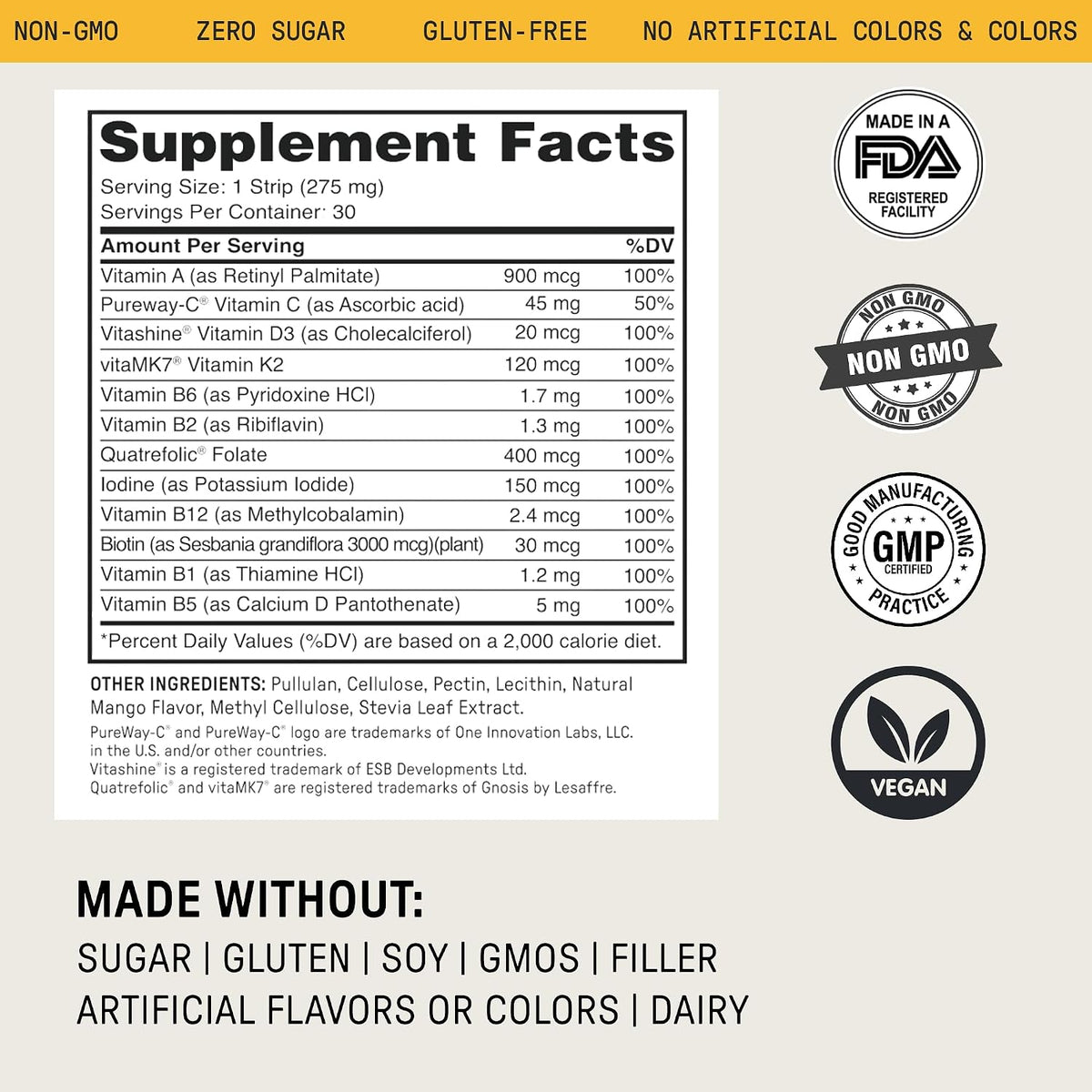 Meche Body Sync™ Tiras Multivitamínicas de Disolución Rápida para Mujeres y Hombres - görsel 6