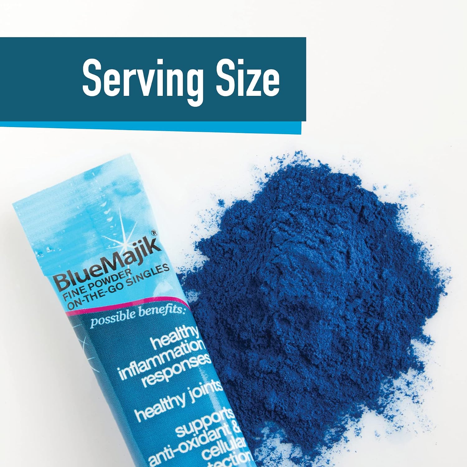 E3LIVE Blue Majik Sobres Individuales, 30 unidades, 1 gramo