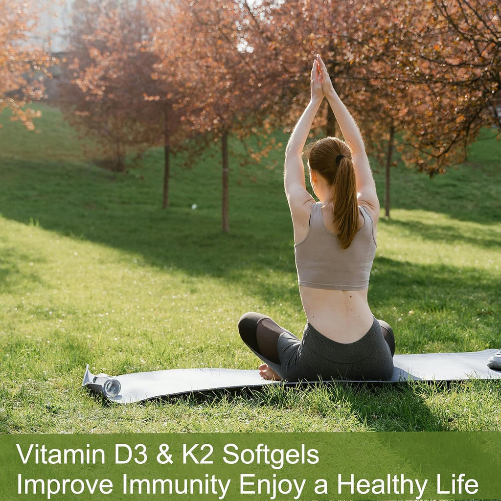 Willbin - Vitamina D3 10000 UI + K2 MK-7 200 mcg - 300 Cápsulas Blandas