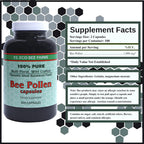Y.S. Eco Bee Farms Polen de Abeja 100% Puro Orgánico Silvestre - 200 Cápsulas