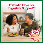 SmartyPants Plus Multi & Fiber Multivitamínico en Gominolas para Hombres y Mujeres con Fibra Prebiótica, Omega 3 DHA/EPA, Vitaminas D3, C, B12, B6, A, K, Zinc, Clean Label, Tres Sabores de Frutas, 90 unidades (Ración para 30 días)