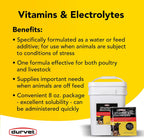 Durvet Vitaminas y Electrolitos para Animales, 8 oz