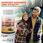 MoxyVites Vitamina C Liposomal con Zinc y Bayas Orgánicas (180 Cápsulas)