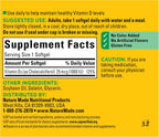 Nature Made Vitamina D3 1000 IU (25 mcg) – 180 Cápsulas Blandas