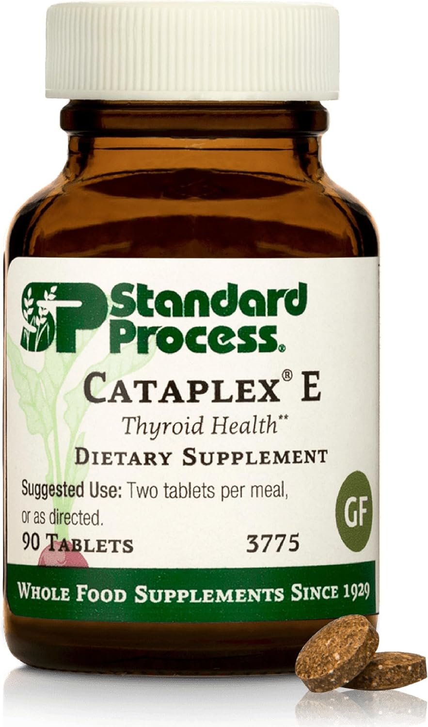 Standard Process Cataplex E - Vitamin E and Selenium Supplement for Thyroid Health - 90 Tablets