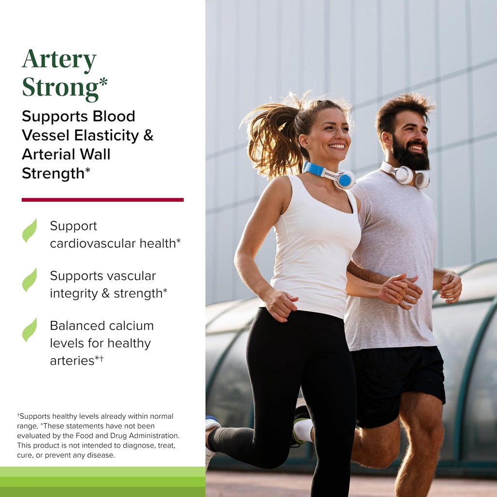 Terry Naturally Artery Strong - Suplemento Cardiovascular con Vitaminas A, D3 y K2 - 60 Cápsulas Blandas (Pack de 2)