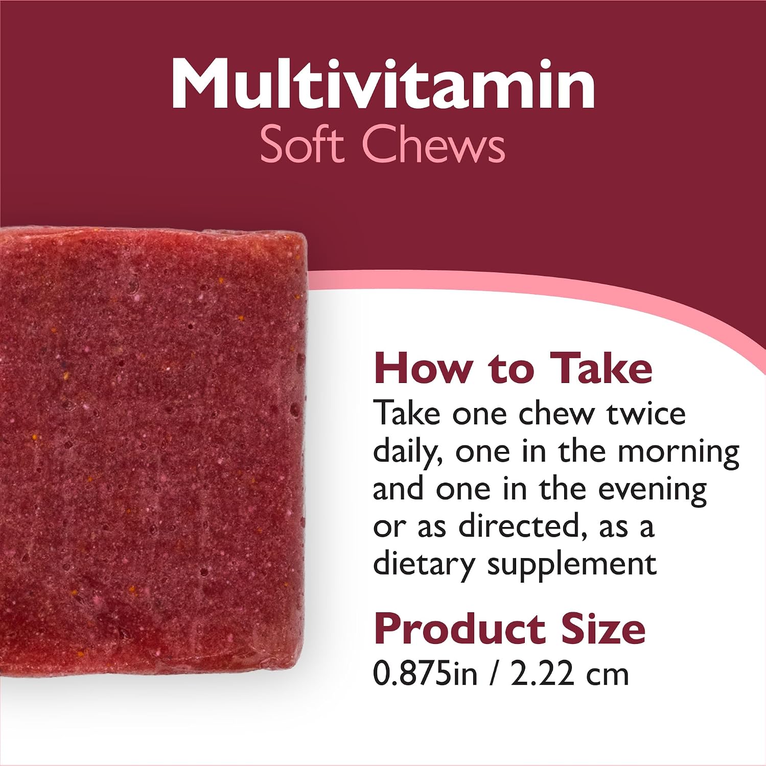 Celebrate Vitamins Multivitamínico Bariátrico en Pastillas Blandas - Vitaminas y Minerales Esenciales, Sin Azúcar ni Gluten - Para Bypass Gástrico y Gastrectomía en Manga - Cereza (60 unidades)