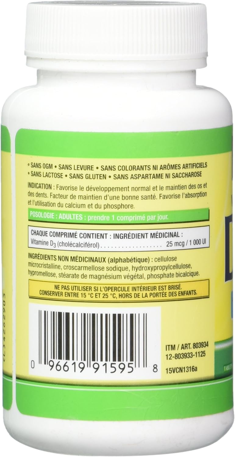 Kirkland Signature Vitamina D3 1000 IU, 360 Comprimidos