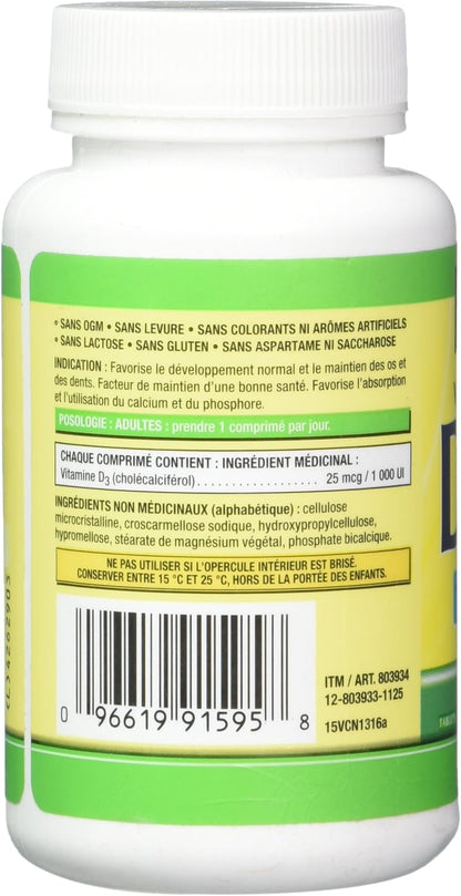 Kirkland Signature Vitamina D3 1000 IU, 360 – Mantenimiento de los niveles normales de calcio en sangre: Ayuda a – Image 2