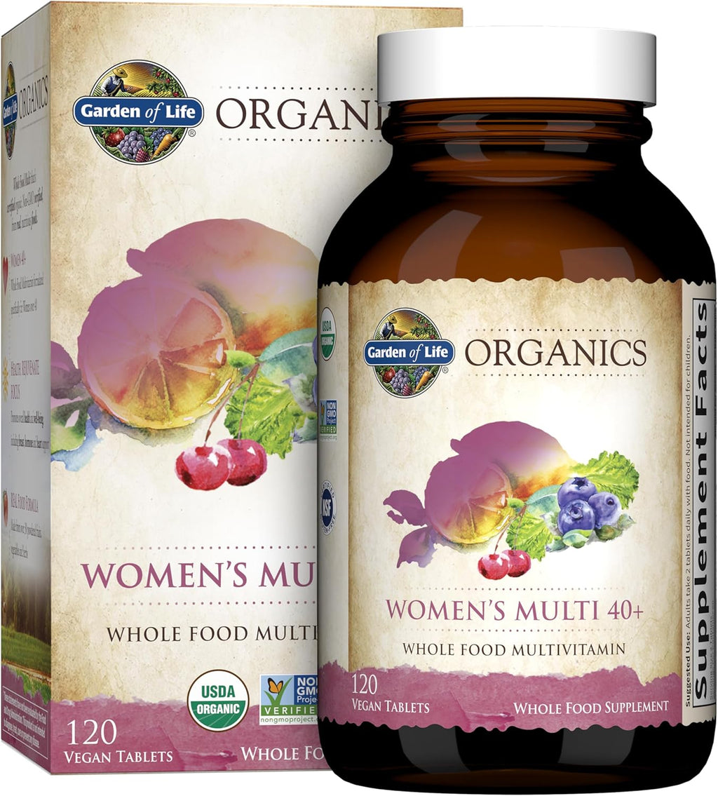Garden Of Life Multivitamínico Orgánico para Mujeres 40+, 120 Comprimidos