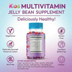 Human Beanz Multivitamin Jelly Bean Gummies para Niños con Zinc - 120 Gominolas Sabor Berry Blast