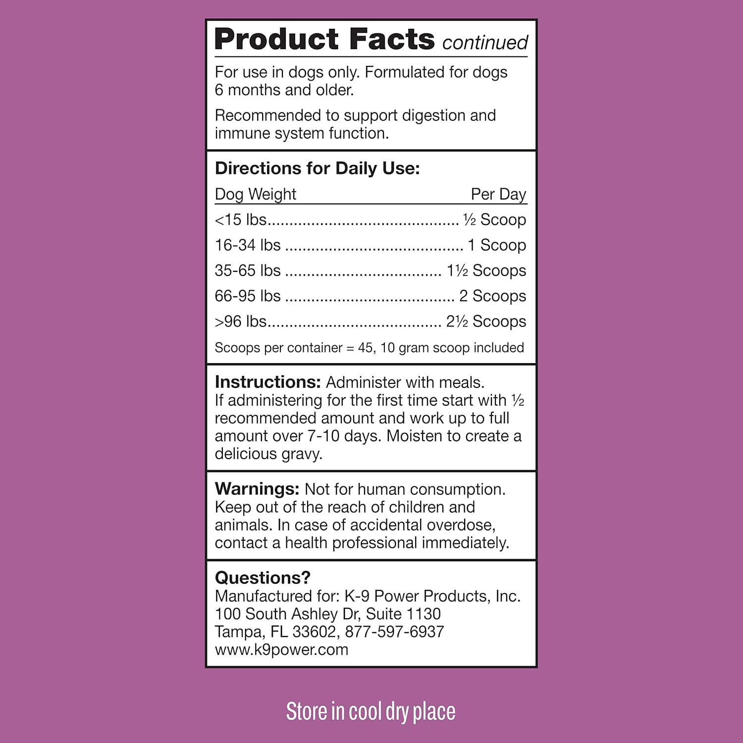 K9 Power Digest Forte – Apoyo Digestivo e Inmunológico Avanzado para Perros – Mezcla de Probióticos, Prebióticos, Postbióticos con Aceite de Salmón, Jengibre, Algas, Granada, L-Glutamina – Alivio de Gases, Heces y Malestar Intestinal