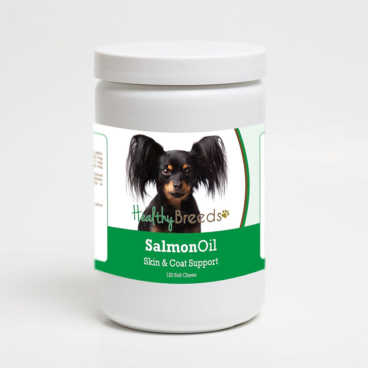 Healthy Breeds Salmon Oil Soft Chews 120 – Piel y pelaje: Pueden contribuir a reducir la sequedad y la picazón, – Image 1