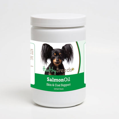 Healthy Breeds Salmon Oil Soft Chews 120 – Piel y pelaje: Pueden contribuir a reducir la sequedad y la picazón, – Image 1
