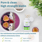 Igennus Clean Biotin 10.000 mcg - 180 Cápsulas Veganas de Alta Potencia