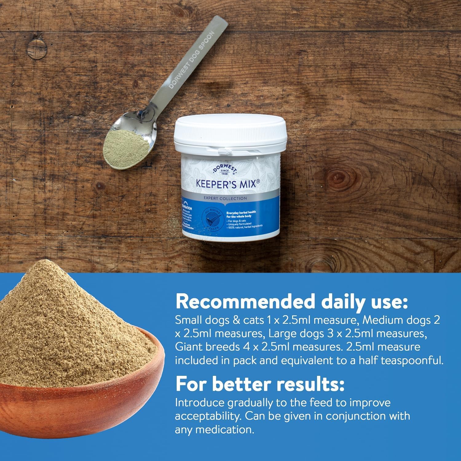Dorwest Keeper's Mix - Suplemento Natural para Perros y Gatos