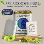 Pride Of India - Amla (Amalaki) Indian Gooseberry Powder for Hair & Skin Care, 227 g (8 oz), 100% Natural