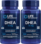 Life Extension DHEA 15 mg – Apoyo Hormonal y Cognitivo, 100 Cápsulas