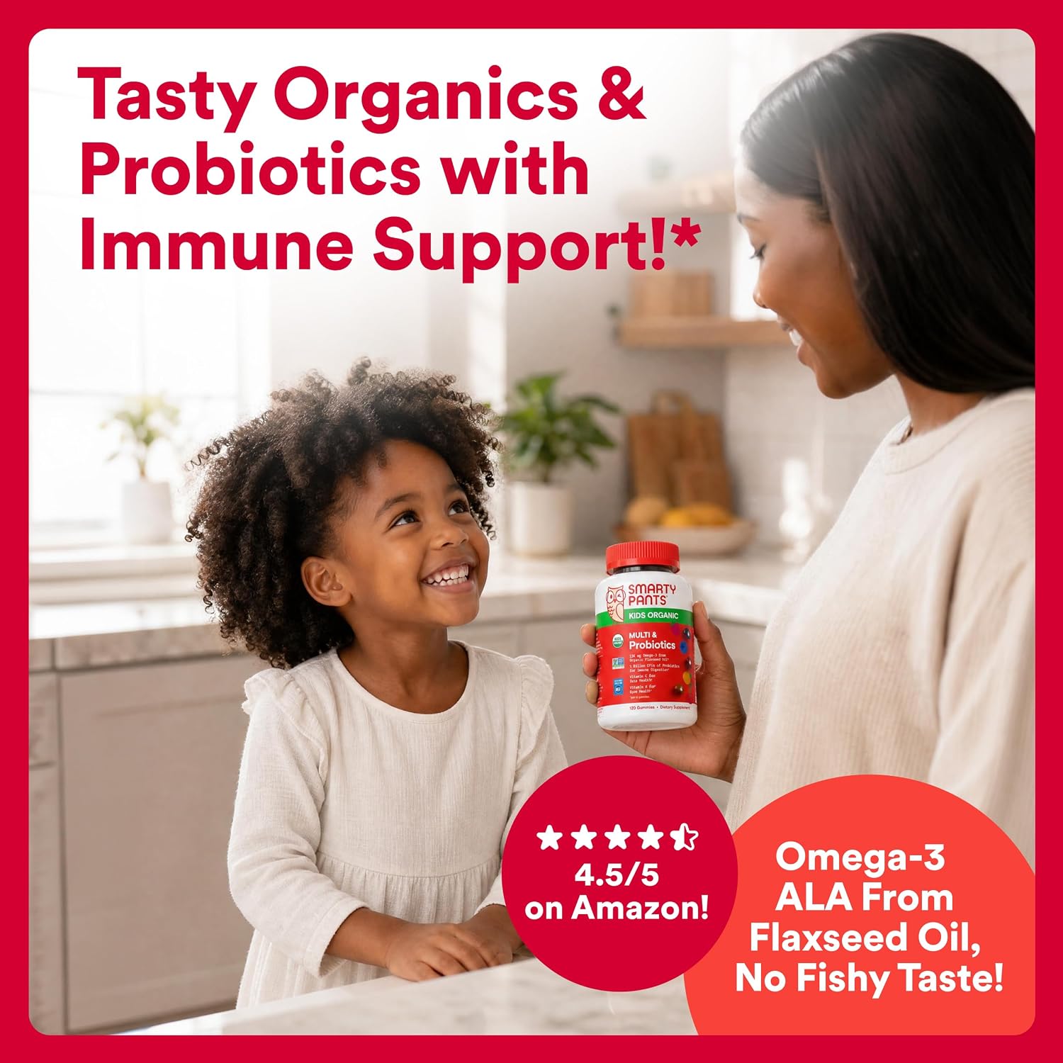 SmartyPants Gomitas Multivitamínicas Orgánicas para Niños - 120 gomitas
