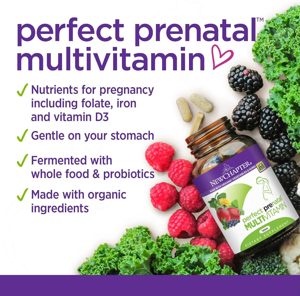 New Chapter Organic Perfect Prenatal, 192 tabletas