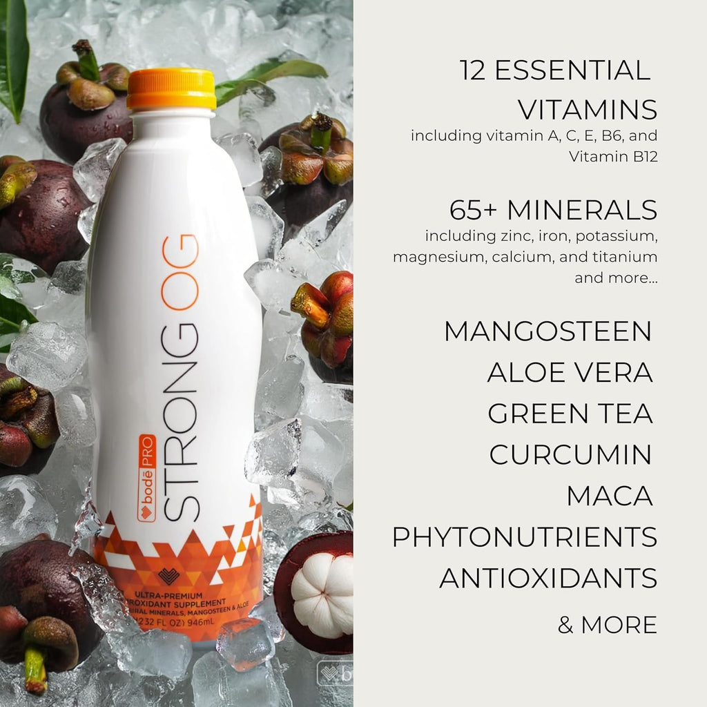 BodePRO Strong OG Antioxidante Líquido con Vitaminas y Minerales - 946 ml